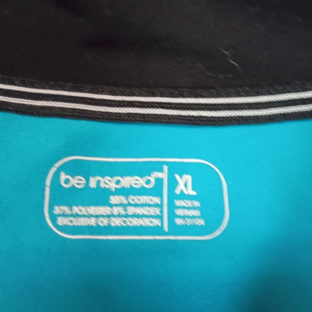 be inspired Womens Zip Up‎ Jacket Teal Blue XL Long Sleeve Athleisure - Picture 3 of 13